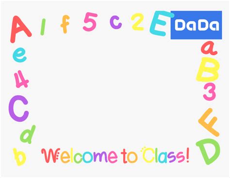 Welcome To Class Dada Manycam Borders For Online English Transparent