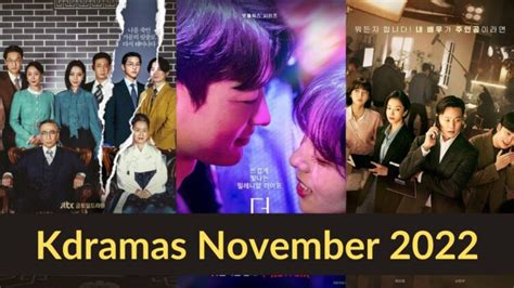 New And Upcoming Korean Dramas Releasing In November 2023