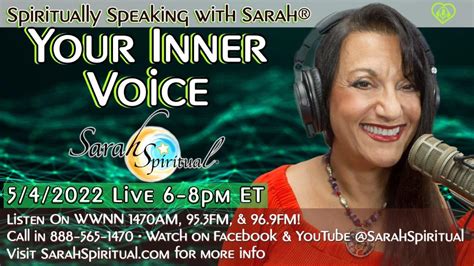 Spiritually Speaking With Sarah Your Inner Voice Expedito