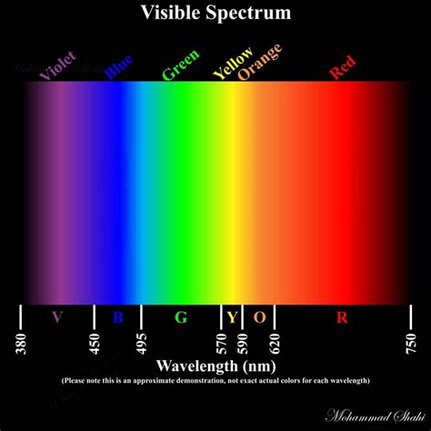 List The Colors Of The Visible Light Spectrum Mcclure Marie