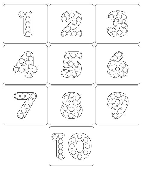 Printable Flash Card Collection For Numbers With The Corresponding