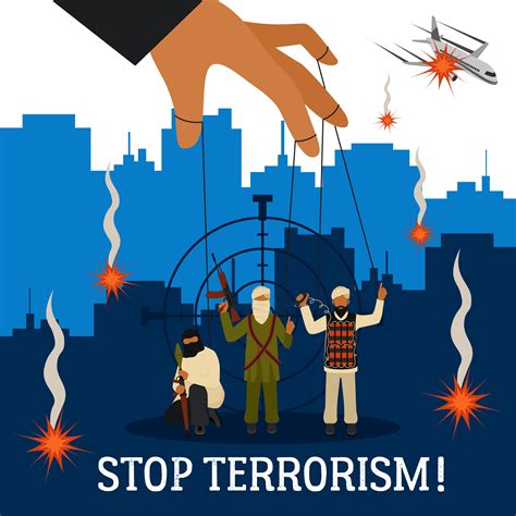 Stop Terrorism Illustration 473333 Vector Art At Vecteezy
