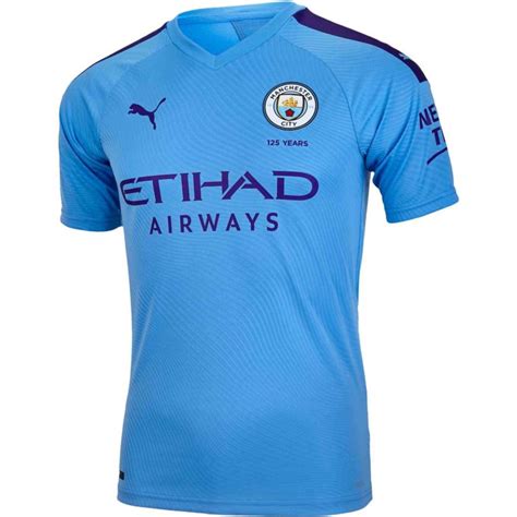 201920 Puma Aymeric Laporte Manchester City Home Authentic Jersey
