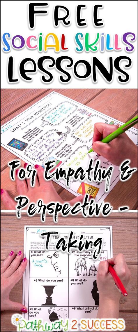 Free Social Skills Lessons To Teach Empathy And Perspective Taking To Kids And Young Adults