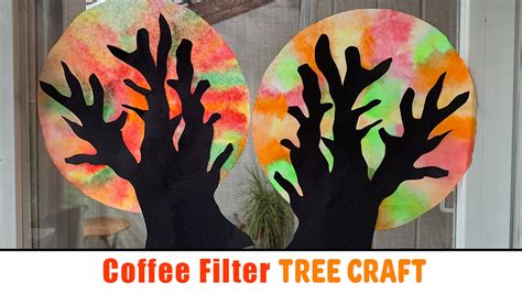 Coffee Filter Tree Craft Happy Toddler Playtime