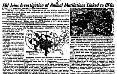 Cattle Mutilation For 40 Years Stumps Fbi And Farmers Daily Mail Online