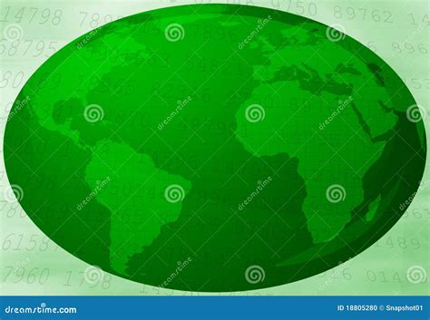 Green Planet Earth Stock Illustration Illustration Of Astronomy 18805280