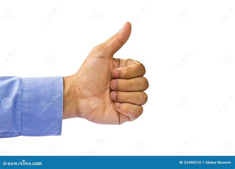 Approbation Gesture Of Business Man S Hand Stock Photo Image Of Agree