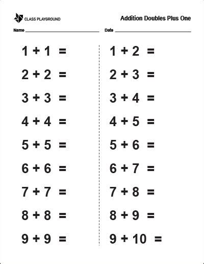 Freebie Math Fact Worksheets Math Facts First Grade Worksheets