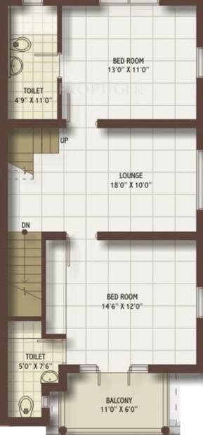 1620 Sq Ft 3 Bhk Floor Plan Image Shaligram Buildcon Garden Villa