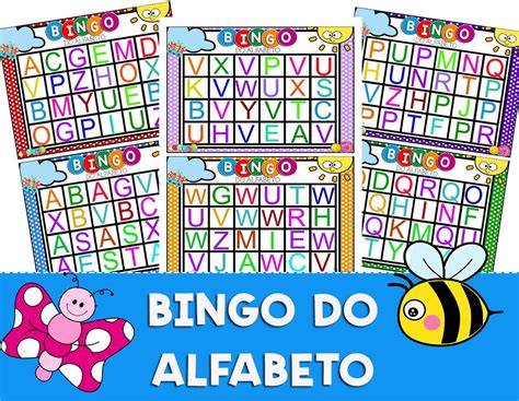 Cartela De Bingo Do Alfabeto Para Imprimir
