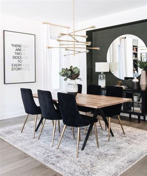 35 Amazing Black And White Dining Room Design Ideas With Elegant Look