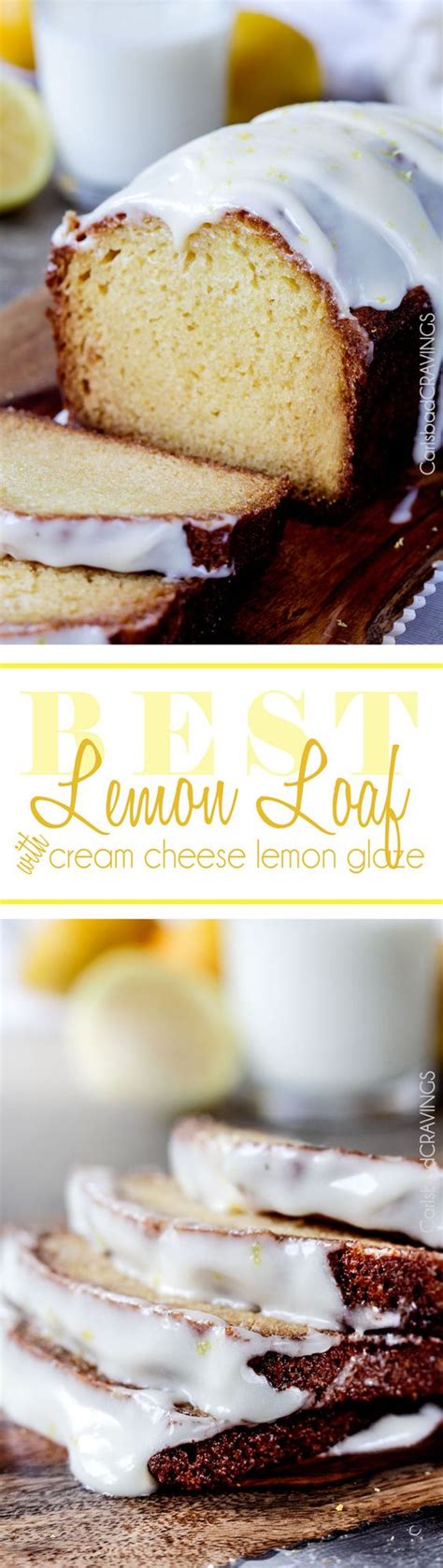 This Super Moist Lemon Loaf Aka Lemon Cake Bread Is To Live For Packed With Three Types Of