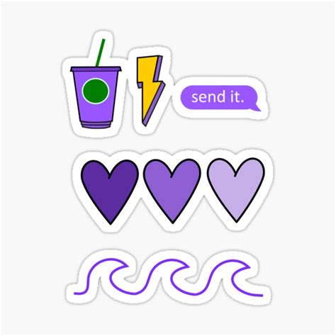 Purple Aesthetic Pack Sticker For Sale By Robyn18 Redbubble