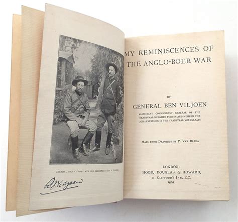 My Reminiscences Of The Anglo Boer War Signed By Ben Viljoen