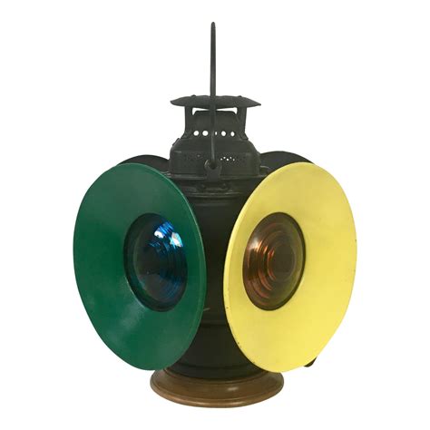 Vintage Adlake 4 Way Signal Railroad Lantern Lamp Chairish