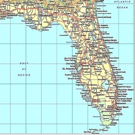 New Gulf Coast Cities In Florida Map