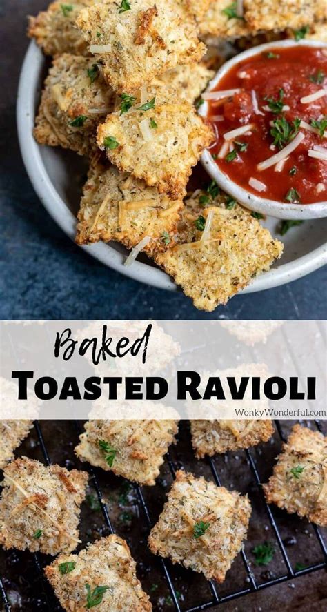 This Baked Toasted Ravioli Recipe Is Great For An Appetizer Or Snack