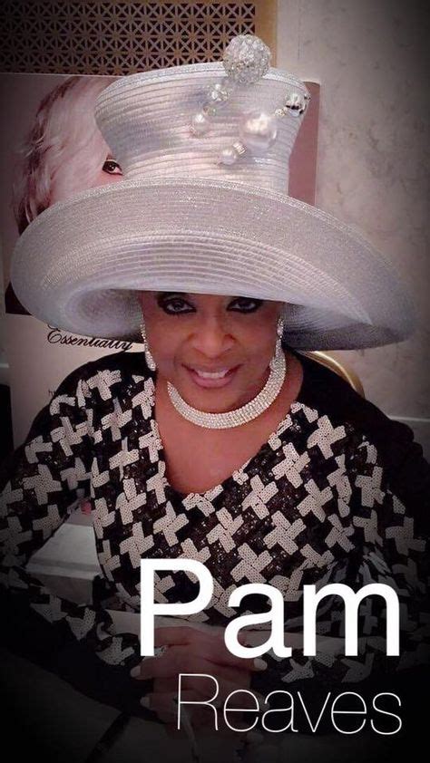 Evangelist Louise Patterson In A Tall White Sequinned Hat Church Hats