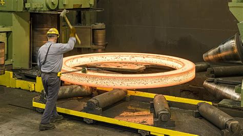 Rolled Ring Forging Seamless Rolled Ring Forging Process Forging