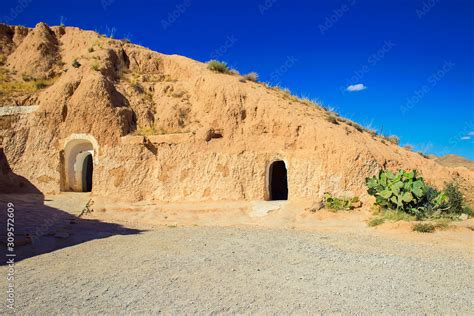 Underground Troglodytes Caves Of The Berbers In The Sahara Desert