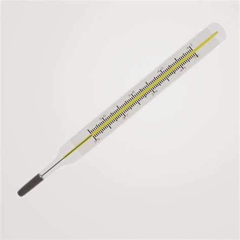 Clinical Mercury Thermometer 3d Asset Cgtrader