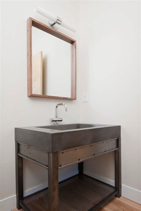 Here are some elements to look for: 45 Trendy And Chic Industrial Bathroom Vanity Ideas - DigsDigs