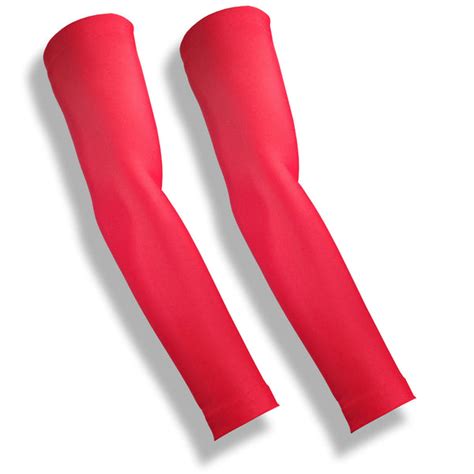 Red Full Arm Sleeves To Reduce Bruising Made In Usa Skin Guards