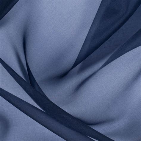 Buy Navy Blue Plain Organza Silk Fabric For Best Price Reviews Free