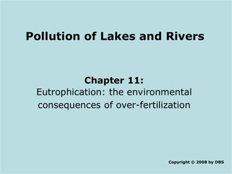 Eutrophication In The St Lawrence River