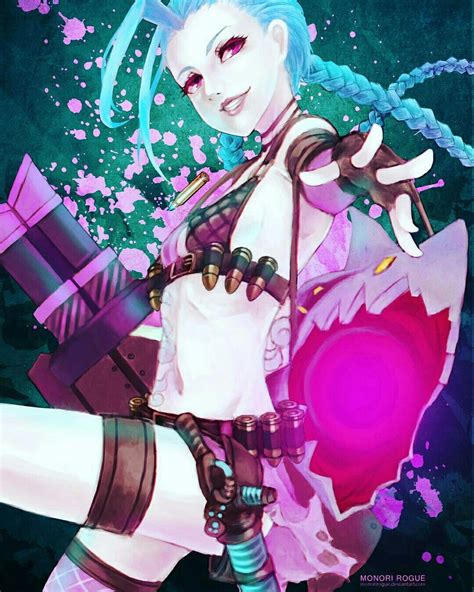 Lol Jinx Jinx League Of Legends Bunny Girl Hello Friend Game Character Rogues Pool Party