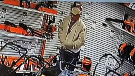 Video Shows Man Allegedly Stealing Chainsaw Hiding It In His Pants