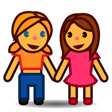 Girls Holding Hands Emoji