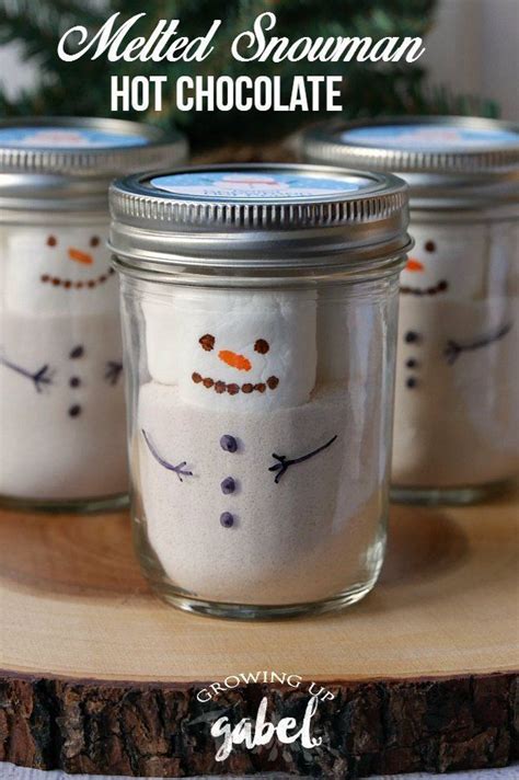 Melted Snowman Hot Chocolate T Jars Fun Homemade Ts Diy