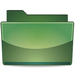 Folder Green Icon - Plastic Folders Icons - SoftIcons.com png image