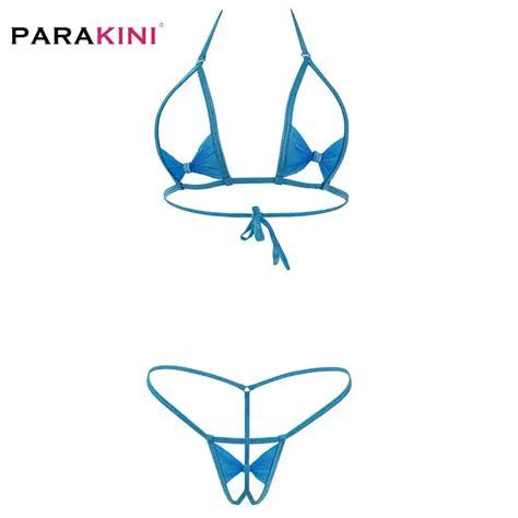 parakini 2020 new exotic bowknot micro bikini cutout women sunbath g string swimsuit mini