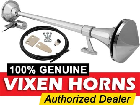 Vixen Horns Train Air Horn Trumpet Chrome Plated Waterproof For Boat