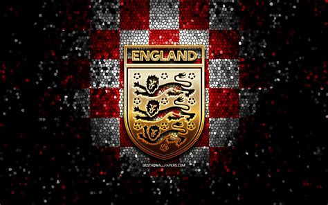 You can also upload and share your favorite england wallpapers. Download wallpapers English football team, glitter logo, UEFA, Europe, red white checkered ...