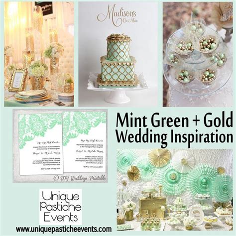 Mint Wedding Mint Green Gold Inspiration 2029516