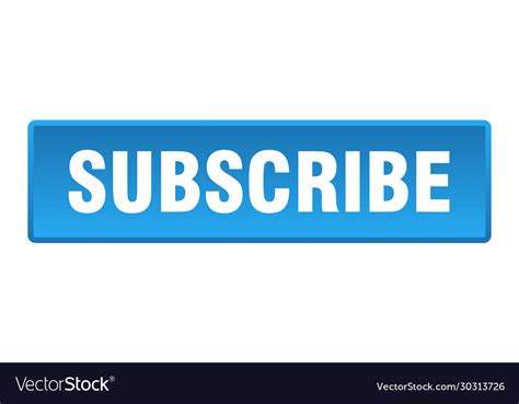 Subscribe Button Subscribe Square Blue Push Button