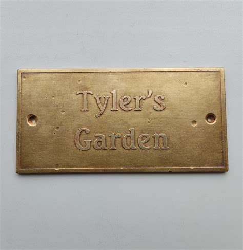 Custom Brass Name Plate Antique Signage Door Sign Home Etsy