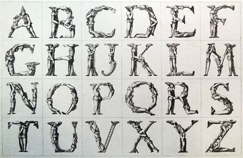 The Human Alphabet The Public Domain Review Letter People Alphabet Letters