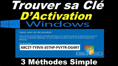 Comment Trouver Sa ClÉ Dactivation Windows 10 Youtube