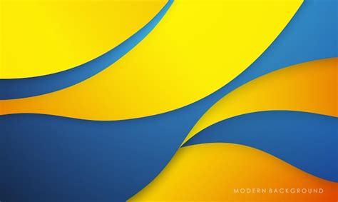 Premium Vector Abstract Blue And Yellow Gradients Modern Background