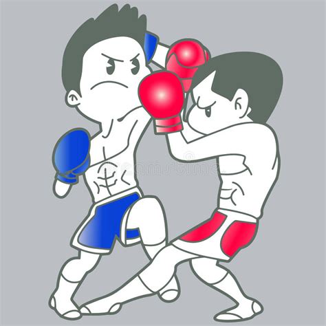 Cartoon Thai Boxing Stock Illustrations 600 Cartoon Thai Boxing Stock