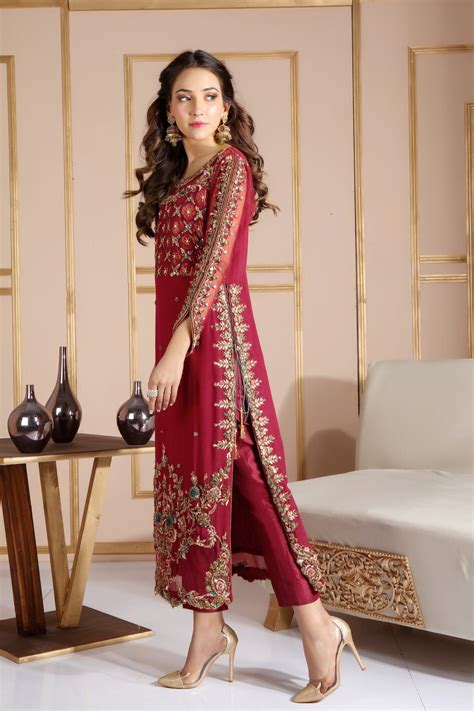 Pakistani Designer Online Sarosh Salman Luxury Pret And Wedding Wear Kurti Designs Party