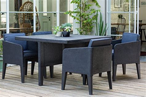 Keter Columbia Outdoor Garden Furniture Dining Cube Set House And
