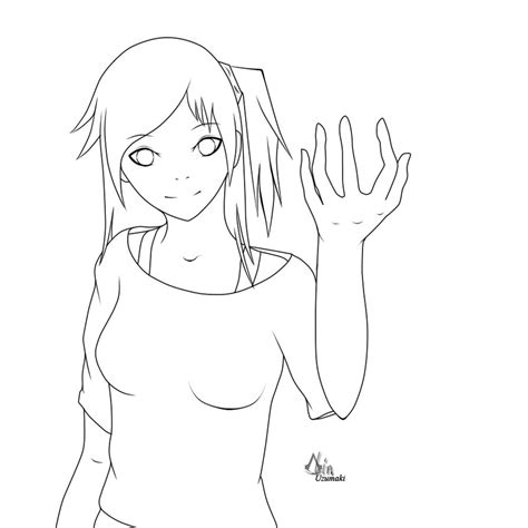 Anime Drawing Outlines At Getdrawings Free Download