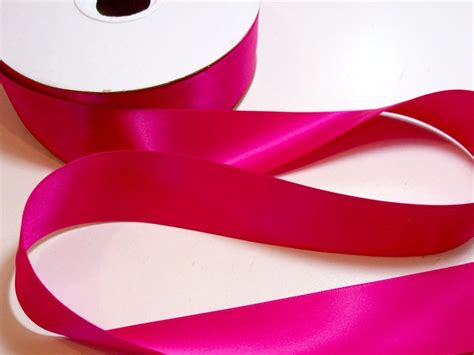 Offray Cyclamen Pink Satin Ribbon 1 12 Inches Wide X 10 Yards Double