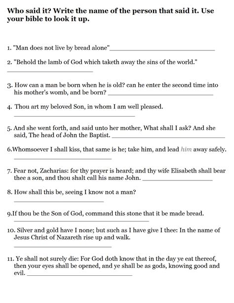Printable Kjv Bible Trivia Questions We Know It As The King James